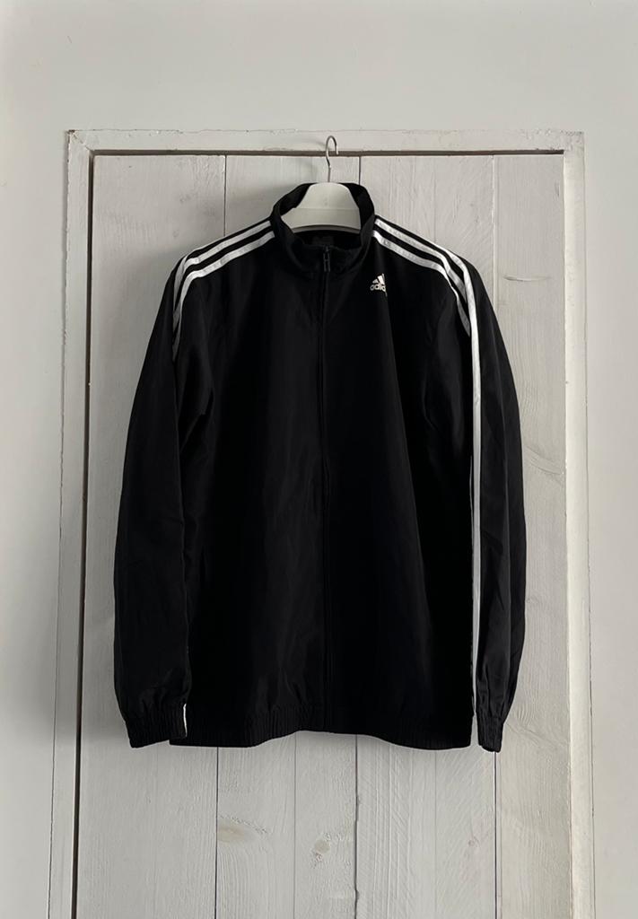 Nieuwstaat! Zwart trainingsjack van Adidas, maat M, Kleding | Heren, Sportkleding, Maat 48/50 (M), Zwart, Ophalen of Verzenden