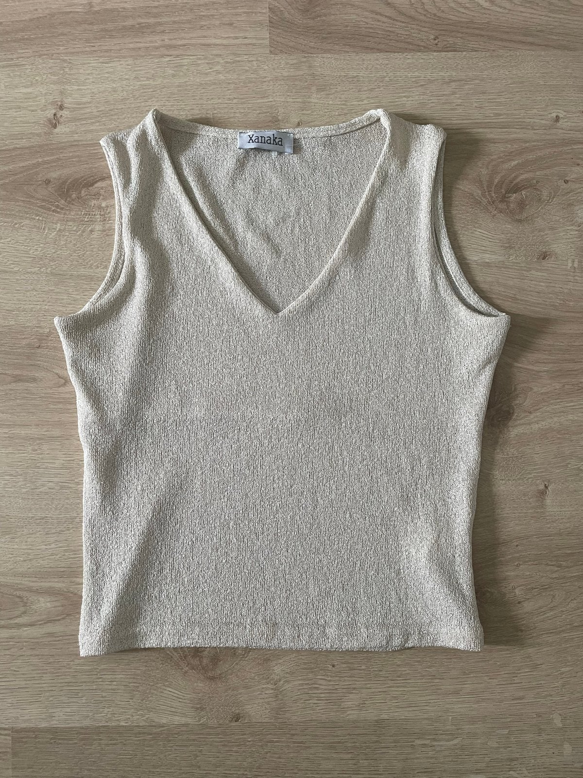 Champagnekleurige mouwloze top maat M Xanaka, Maat 38/40 (M), Verzenden, Beige, Zo goed als nieuw