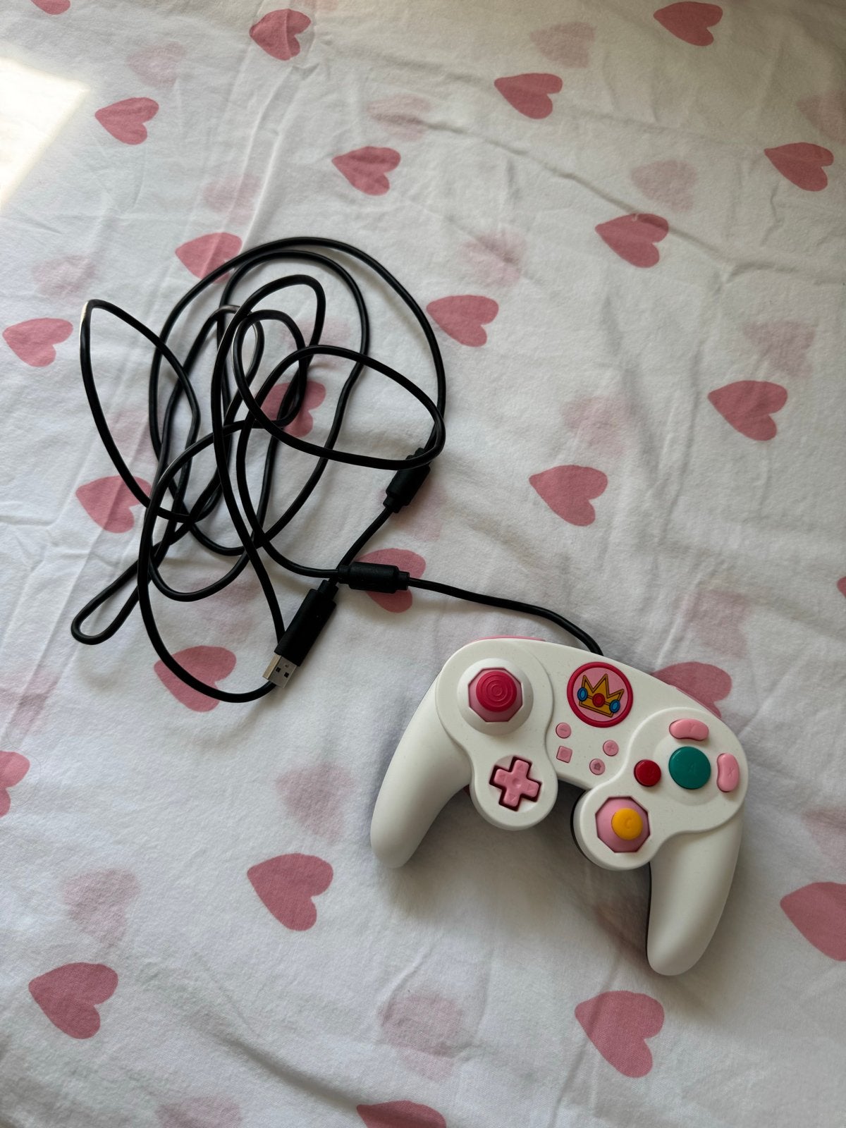 PDP Wired Fight Pad Pro Controller - Princess Peach, Verzenden, Zo goed als nieuw, Switch, Overige controllers