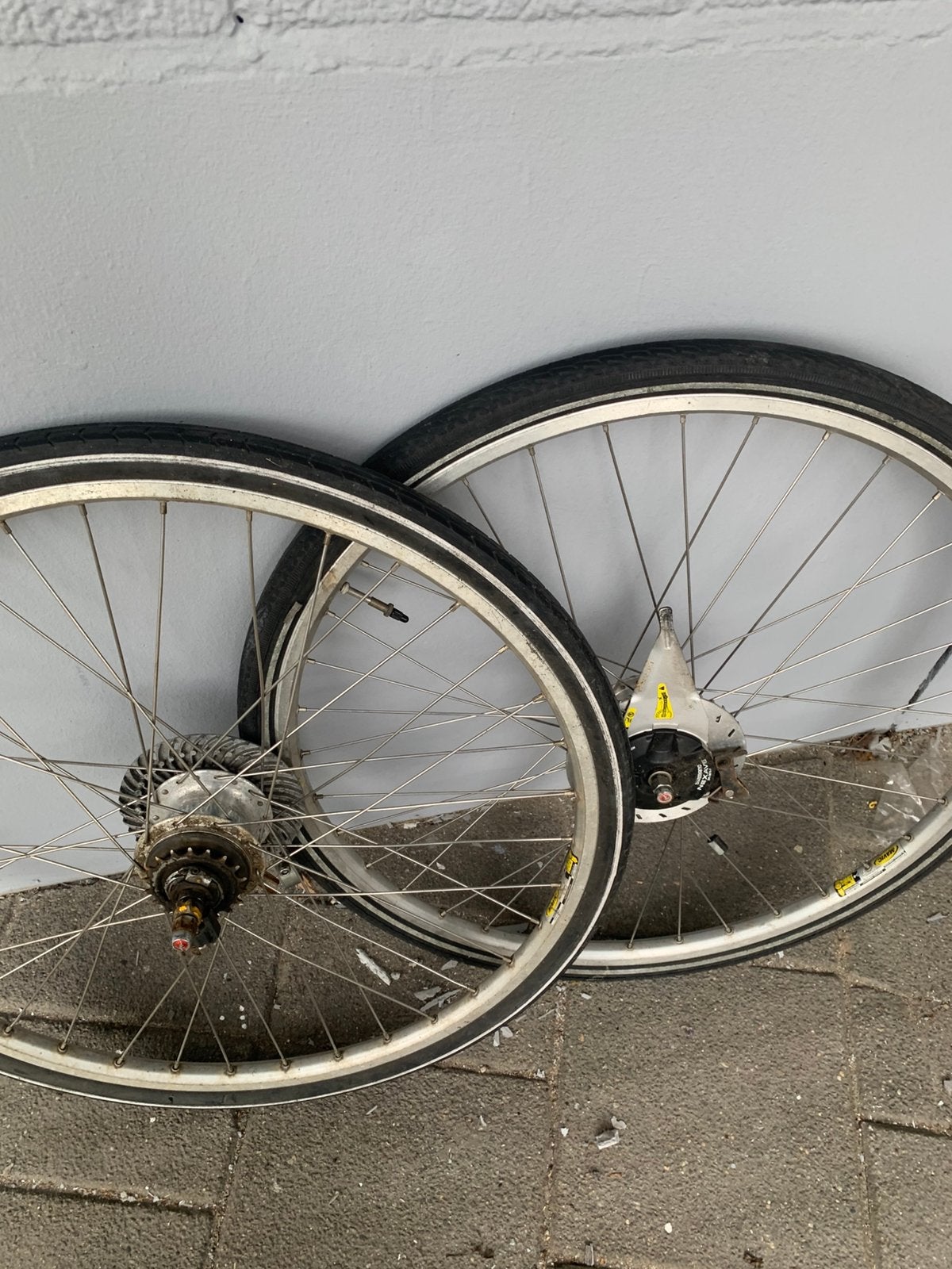 Shimano nexave wielen 28 inch, Ophalen, Gebruikt
