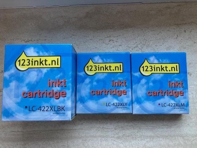Te Koop : Brother LC-422XL cartridges (N.V.), Ophalen of Verzenden, Nieuw, Cartridge, 123inkt