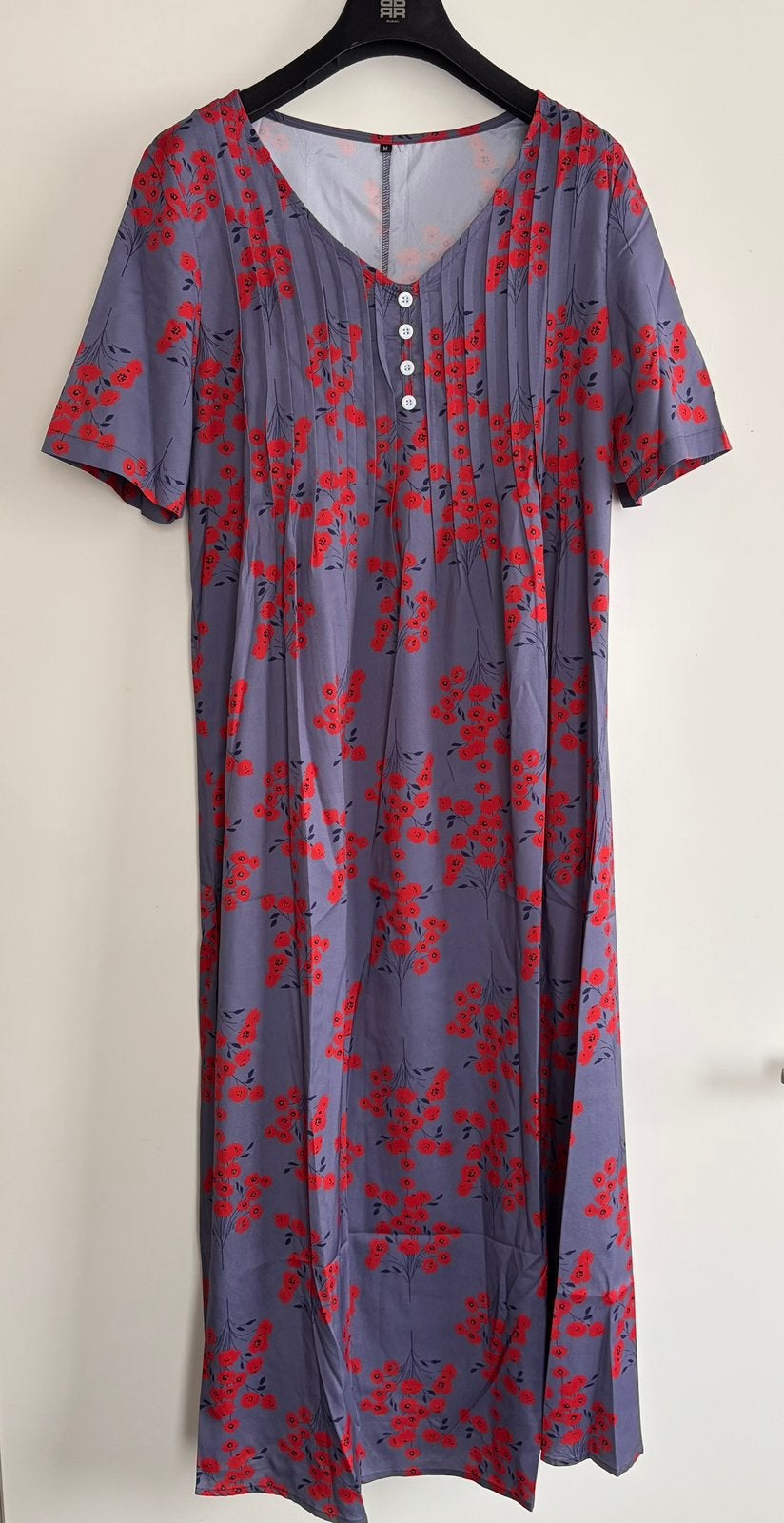 Lange jurk met bloemenprint - Maat M/L, Nieuw, Kleding | Dames, Jurken, Maat 38/40 (M), Meerkleurig, Ophalen of Verzenden, Zo goed als nieuw