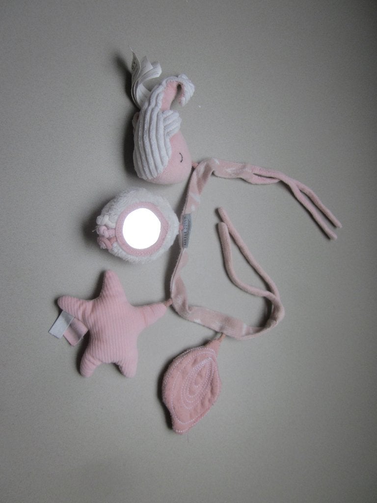 Tiamo Collection Little Dutch roze walvis wagenspanner zgan., Interactief, Overige karakters, Ophalen of Verzenden, Zo goed als nieuw