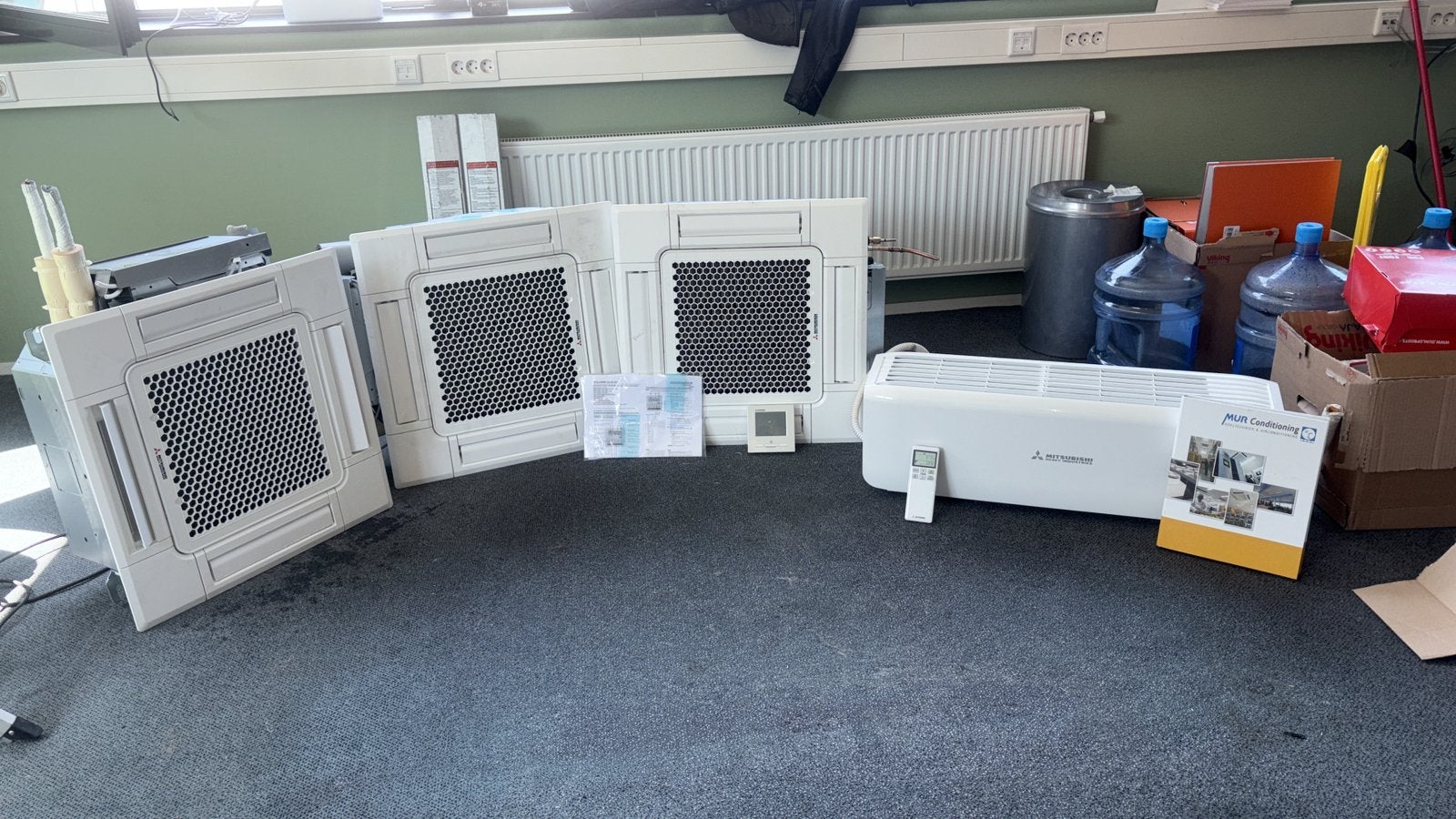 Mitsubishi heavy industrie triple 12 kw, Witgoed en Apparatuur, Airco's, 3 snelheden of meer, Ophalen of Verzenden, Zo goed als nieuw