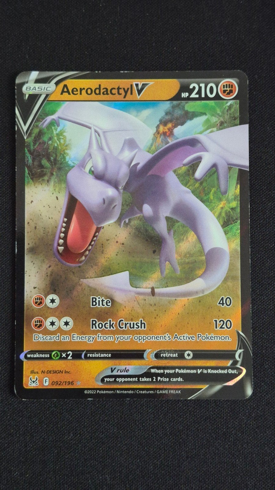 Aerodactyl V 092/196 – Lost Origin (2022), Verzenden, Zo goed als nieuw, Losse kaart
