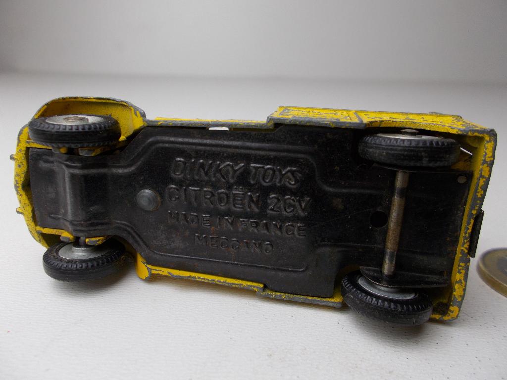 1965 Dinky Toys 562H CITROEN 2CV "WEGENWACHT"+ Achterdeurtje, Ophalen of Verzenden, Gebruikt, Auto, Dinky Toys