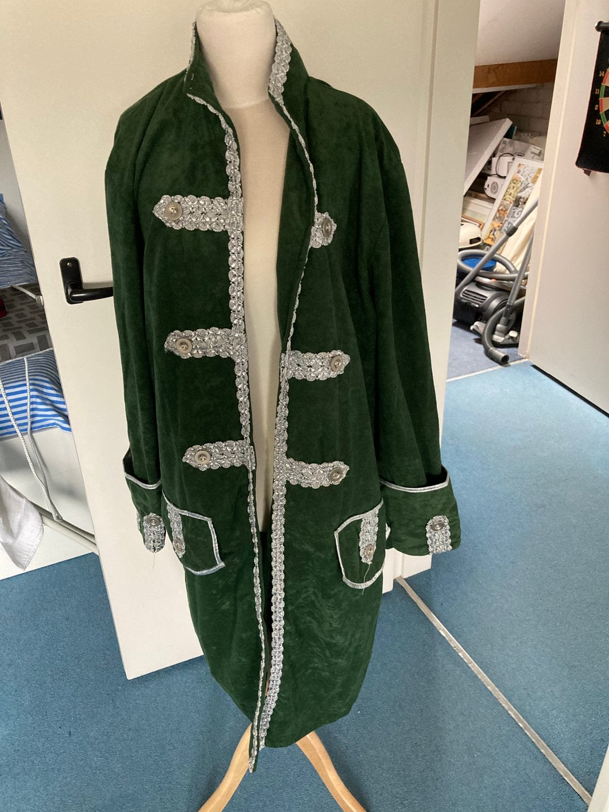 Groene prins carnaval jas maat 50, Carnaval, Maat 46/48 (XL) of groter, Ophalen of Verzenden, Zo goed als nieuw