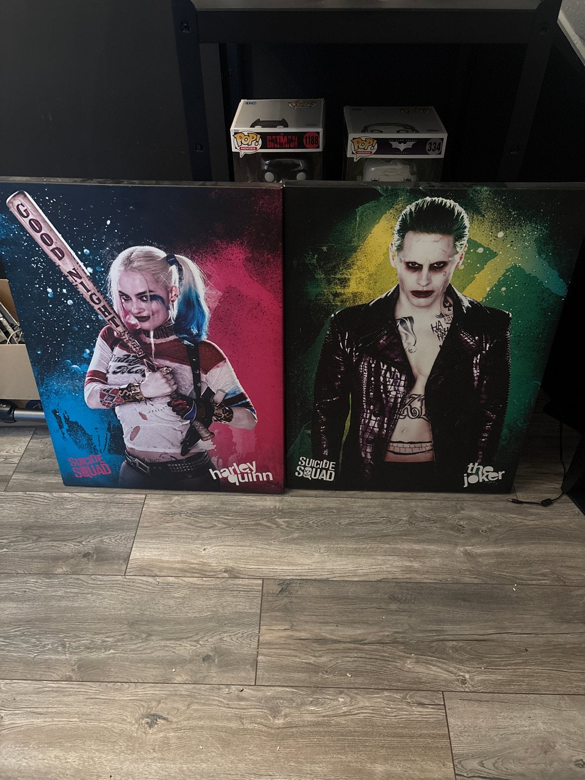 Harley Quinn & Joker Suicide Squad Canvas Schilderijen, Ophalen, Zo goed als nieuw