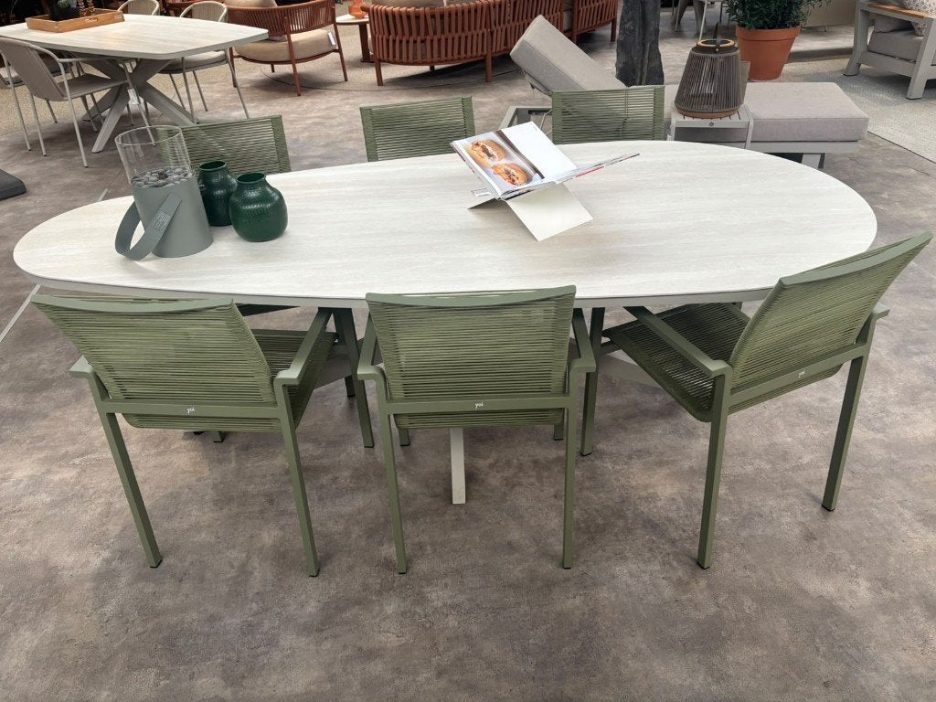 Yoi | Tuinset Ishi - Tropea | Showroommodel, Ophalen, 6 zitplaatsen, Aluminium, Zo goed als nieuw