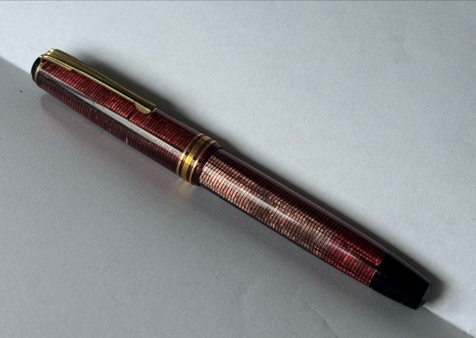 Vintage Akkerman  Vulpen - Rood/Goud, Ophalen of Verzenden, Gebruikt, Vulpen, Waterman