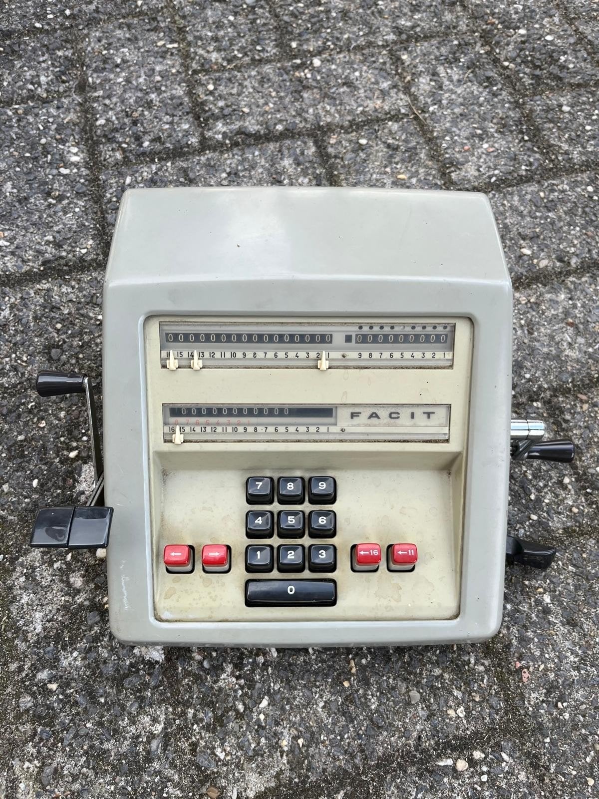 Vintage antieke rekenmachine uit 1964, Ophalen of Verzenden, Gebruikt