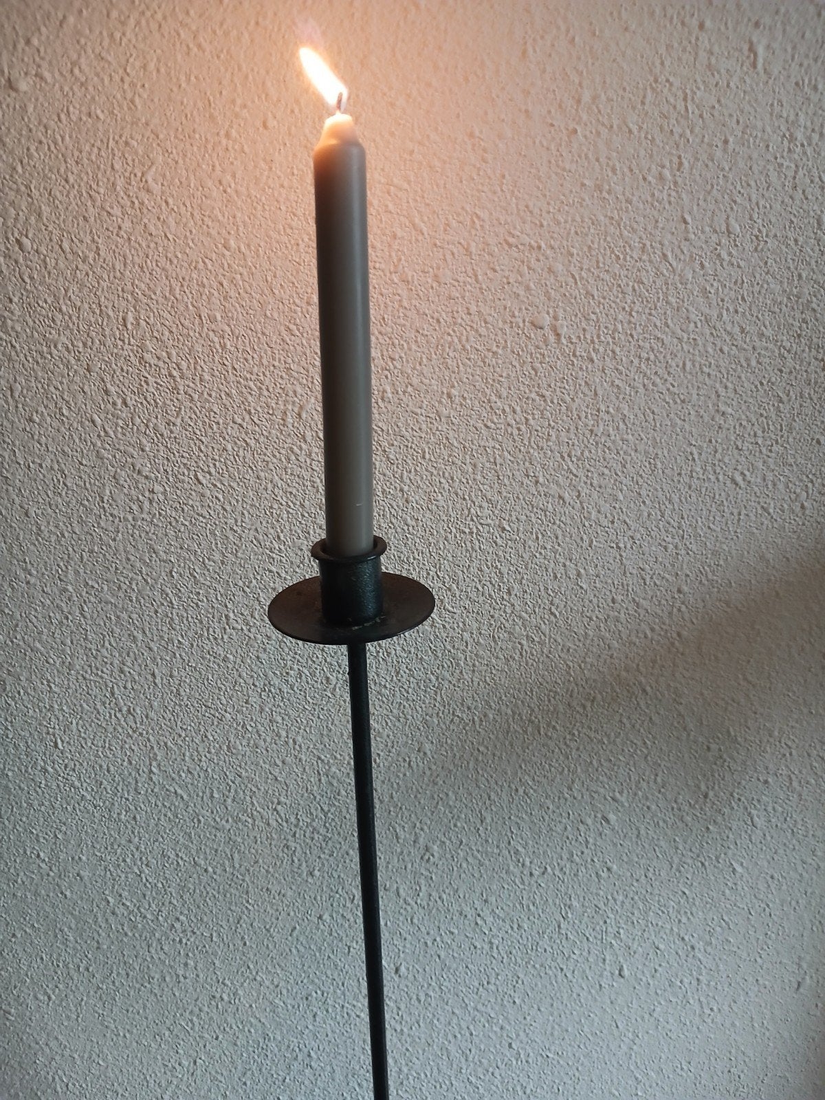 Metalen kandelaar 1m hoog, Ophalen, Zwart, Kandelaar