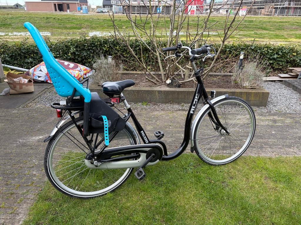 Moederfiets met lage instap en yepp kinderzitje, Gebruikt, Versnellingen, 1 zitje, Ophalen