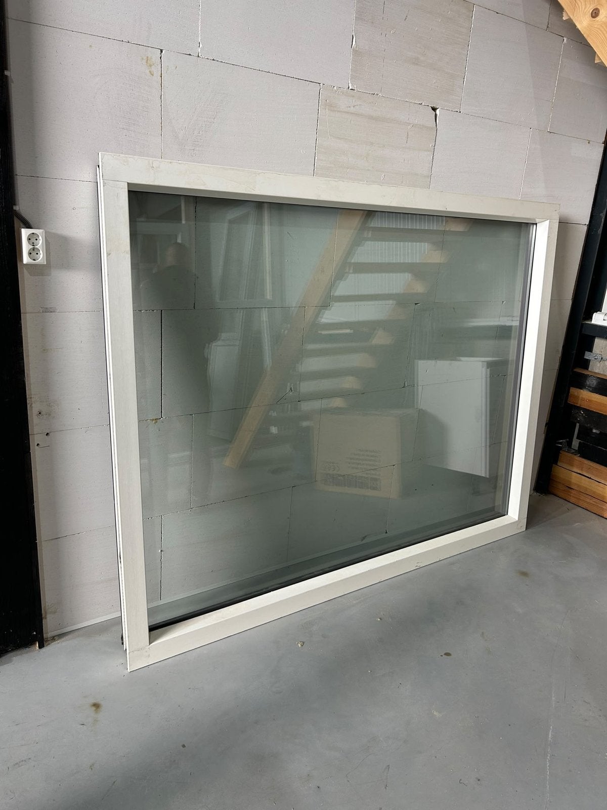 Schüco Living Kozijn met HR++ Glas (120mm), Ophalen, Gebruikt, Kunststof, Raamkozijn
