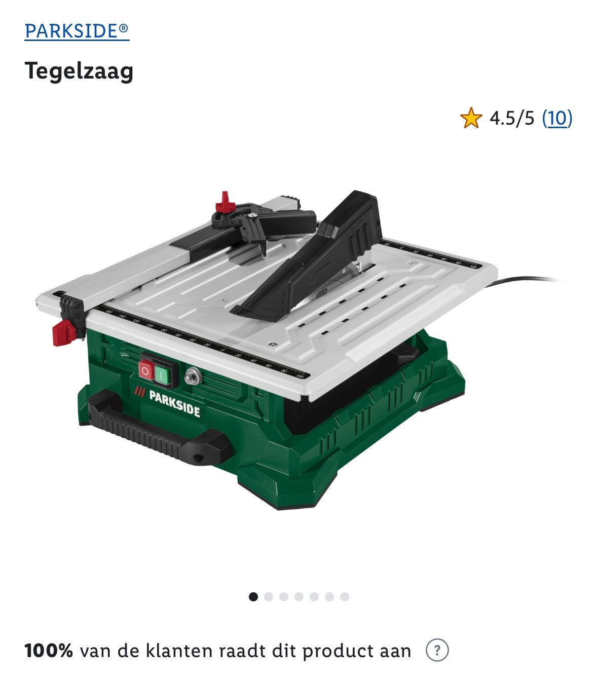 Parkside tegelzaag nieuw in doos, Ophalen, Zo goed als nieuw, 1200 watt of meer, 30 tot 70 mm