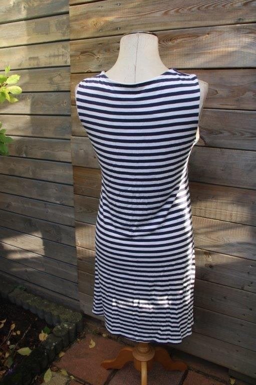 Jurk blauw/ creme Batida mt 5 (EU44) Vaste prijs, Blauw, Maat 42/44 (L), Ophalen of Verzenden, Zo goed als nieuw