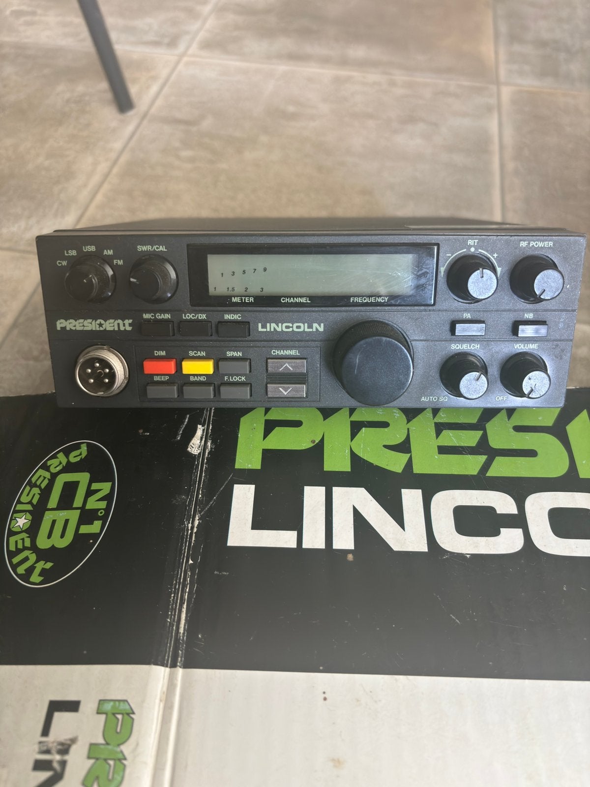 President Lincoln type II. Compleet. 27mc, Telecommunicatie, Ophalen of Verzenden, Gebruikt, Zender en Ontvanger