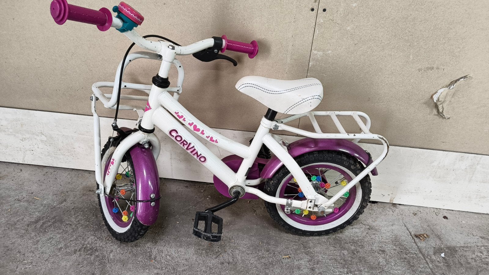 kinderfiets Corvino 12 Inch, Ophalen, Gebruikt, Terugtraprem, Minder dan 16 inch