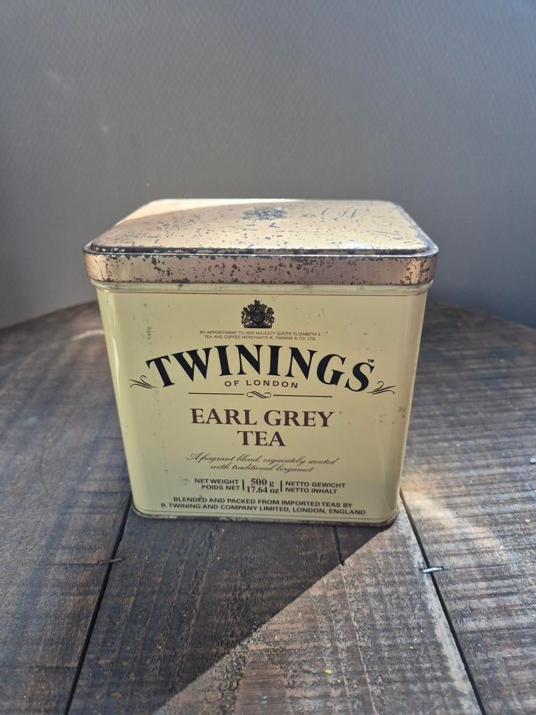Twinings earl grey tea blik, Ophalen of Verzenden, Gebruikt, Overige