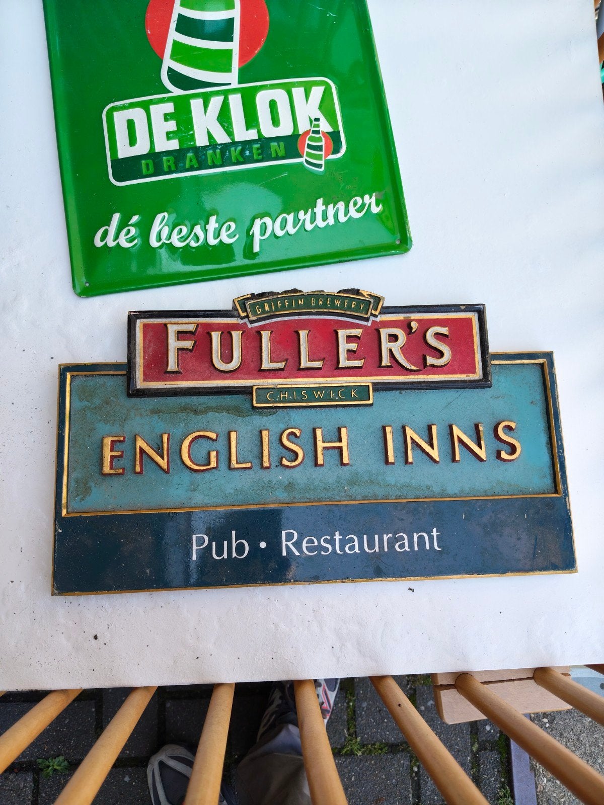 Vintage De Klok Dranken en Fuller's pub, Ophalen of Verzenden