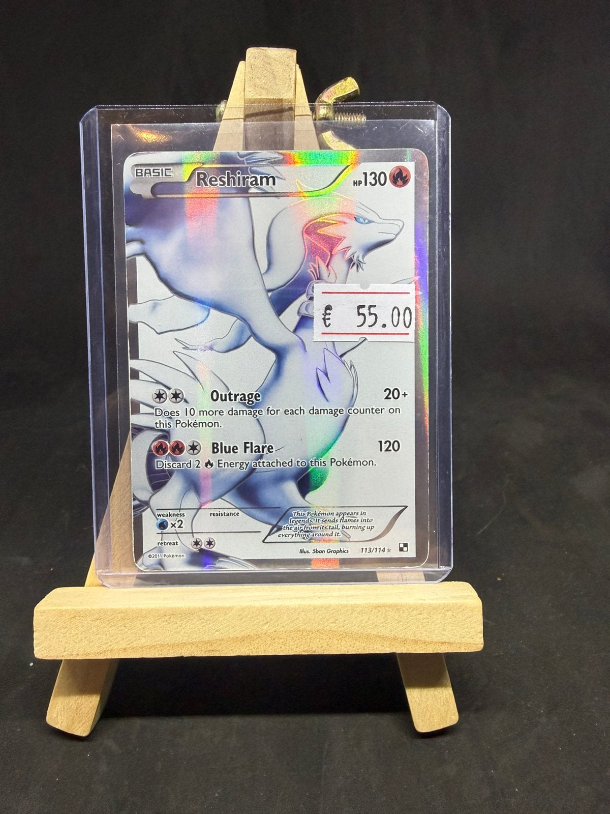 Reshiram 113/114 gd/gd, Ophalen of Verzenden, Zo goed als nieuw
