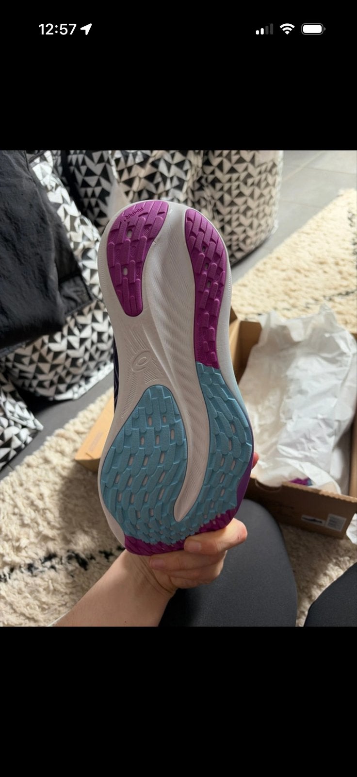 Nieuwe Asics GEL-SAIUN 3 hardloopschoenen dames maat 39, Ophalen, Nieuw, Blauw, Sportschoenen