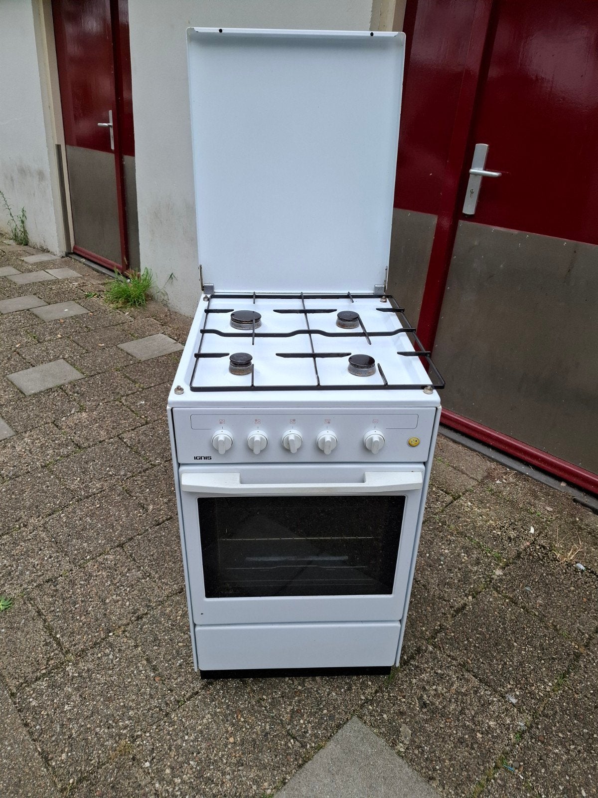 Gebruikt Ignis gasfornuis met oven, Witgoed en Apparatuur, Gebruikt, 60 cm of meer, Gas, Vrijstaand
