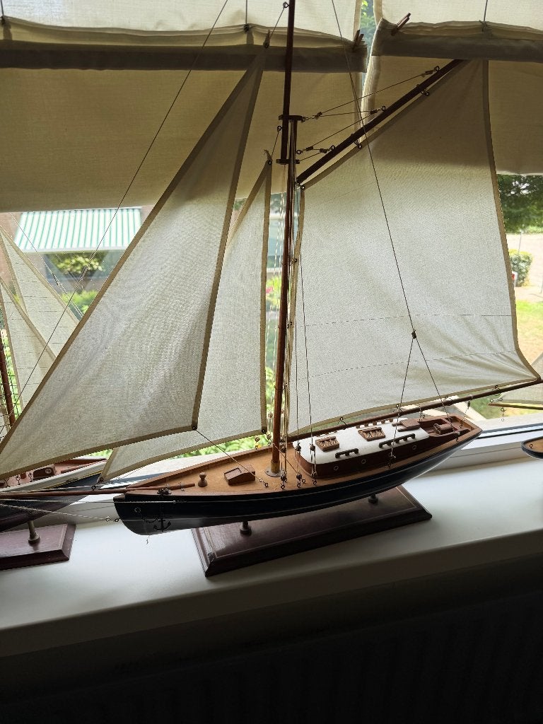 houten modelzeilboot kajuitjacht, Ophalen of Verzenden