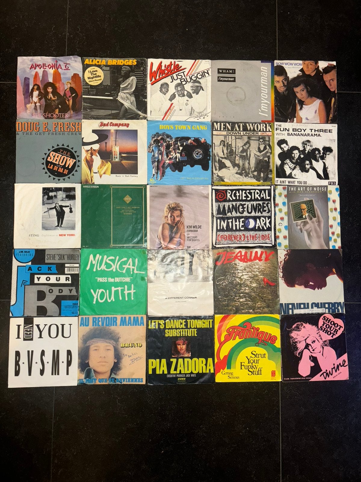 25 Vinyl Singles 80's | Wham!, Sting, Men At Work, Falco, Cd's en Dvd's, Vinyl Singles, Gebruikt, Pop, Ophalen
