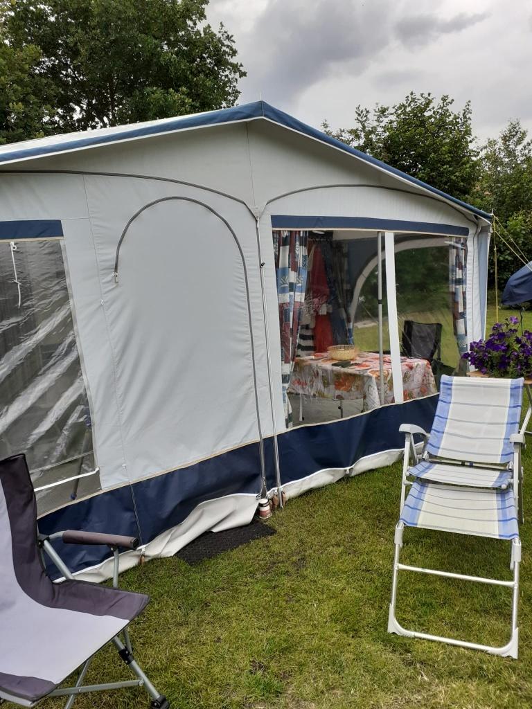 Voortent Walker Pioneer Easy Door, Caravans en Kamperen, Ophalen, Gebruikt, Ten Cate All Season 240g/m2, Walker Campingstyle