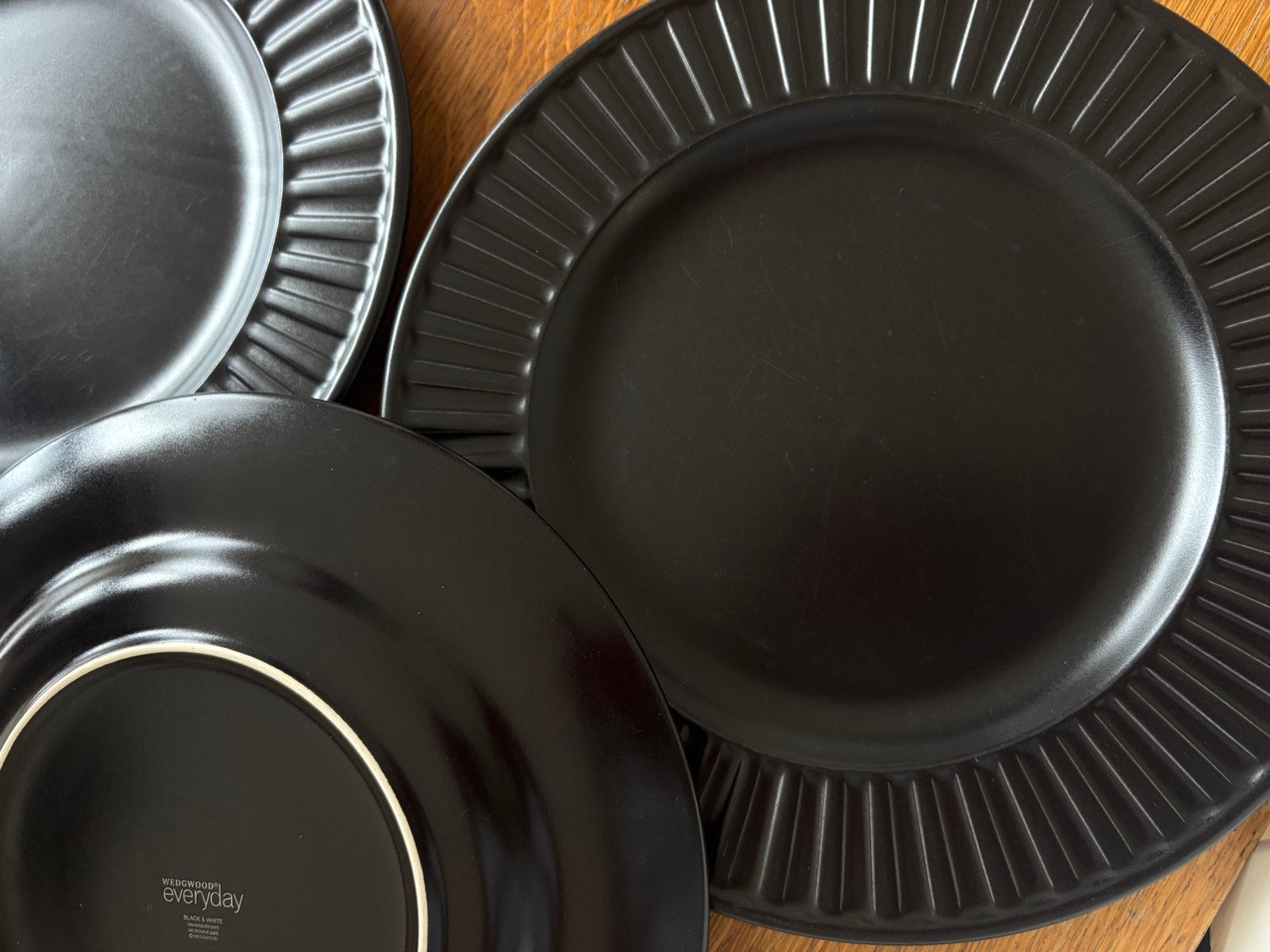 Wedgwood Everyday Black Dinerborden, Ophalen, Gebruikt, Keramiek, Bord(en)