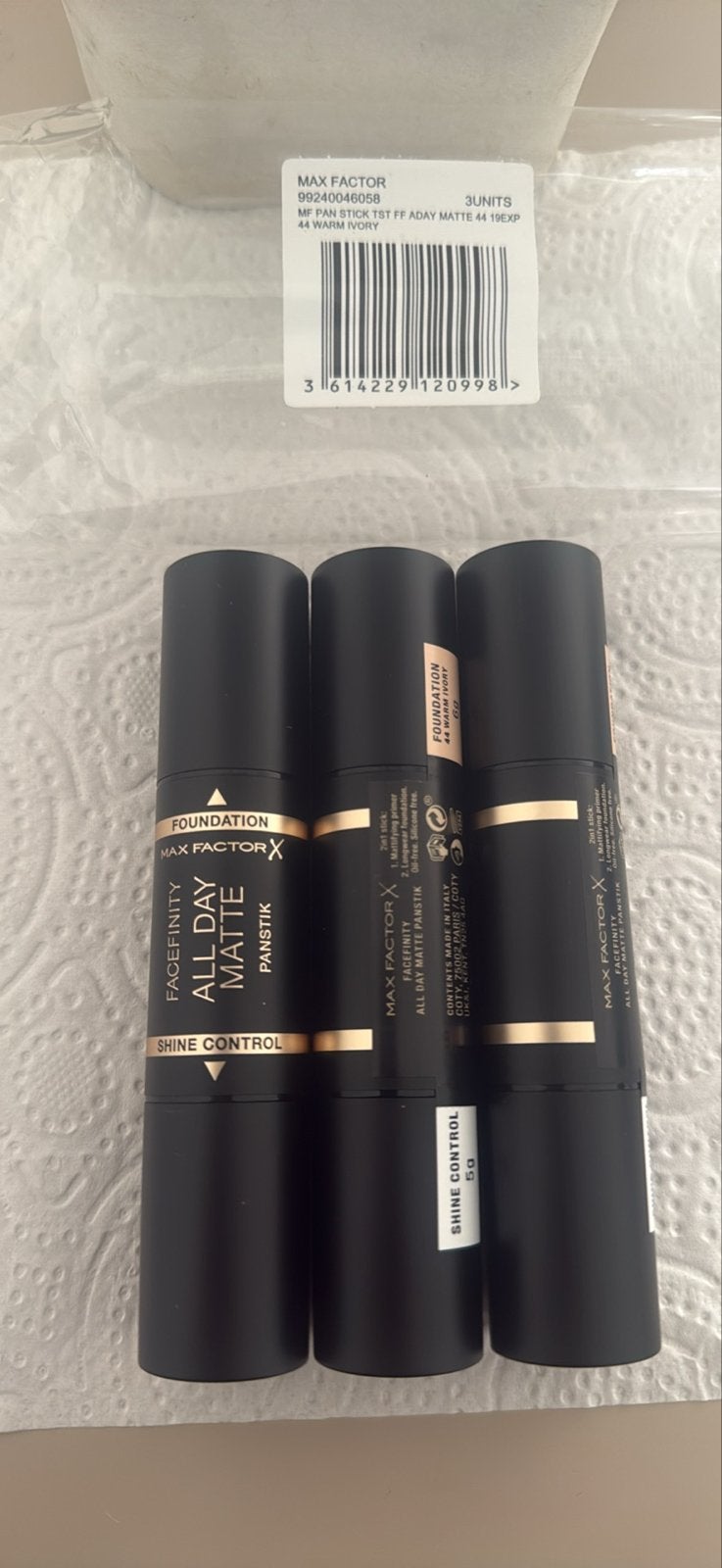Max Factor Facefinity All Day Matte Panstik - 3 stuks, Overige kleuren, Gehele gezicht, Nieuw, Ophalen of Verzenden