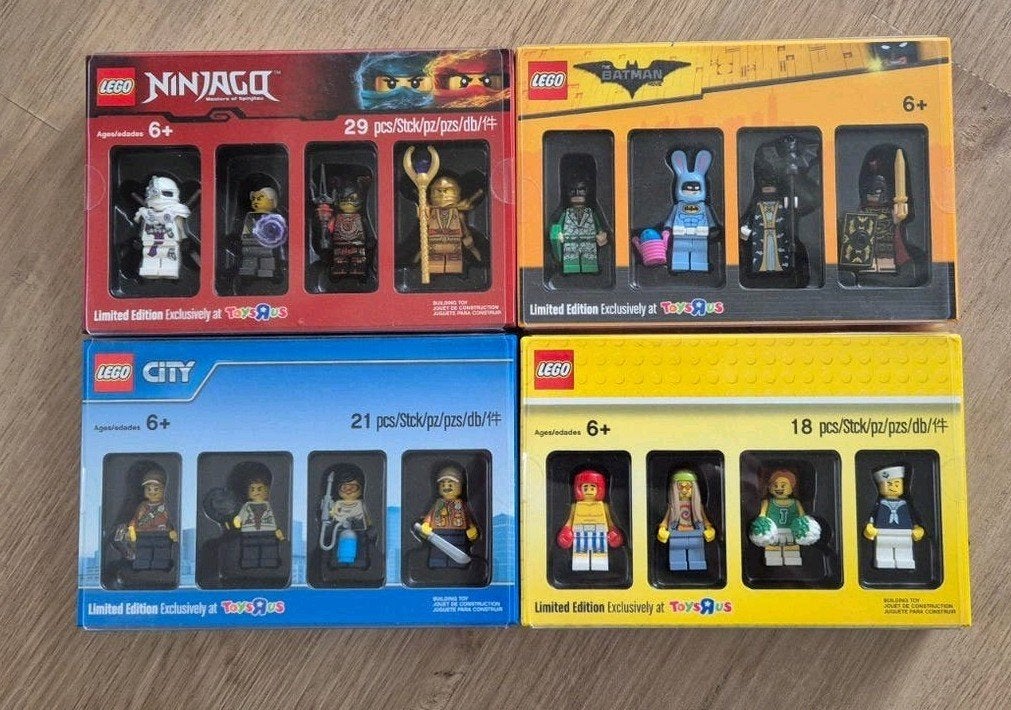LEGO Toys R Us Limited Edition Minifigure Sets (4 stuks), Overige thema's, Lego, Nieuw, Ophalen of Verzenden