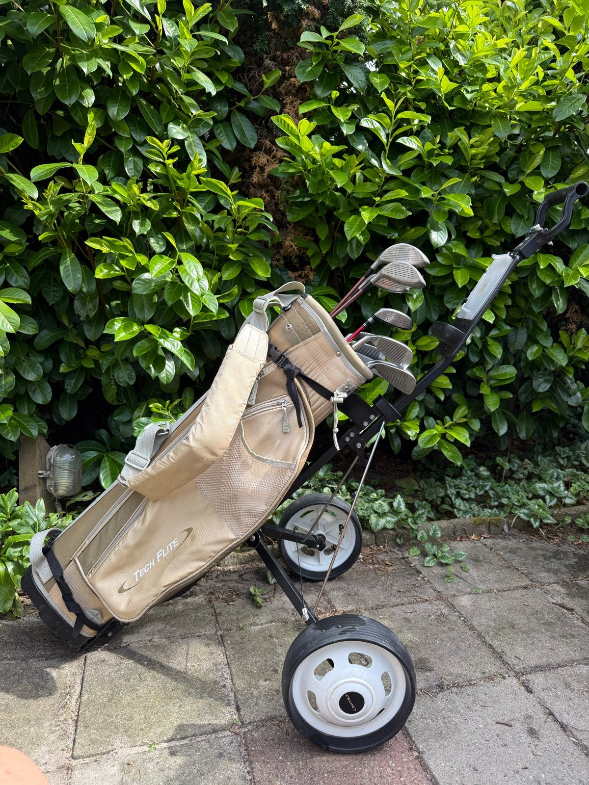 Complete (beginners) golfset met trolley, tas en accessoires, Ophalen, Gebruikt, Set, Overige merken