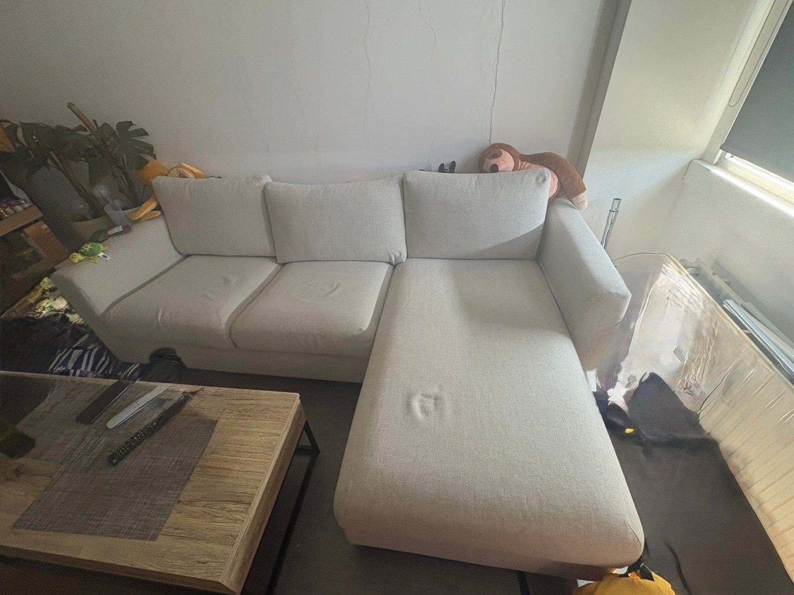 White bank, Huis en Inrichting, Ophalen, Gebruikt, Overige materialen, Modern