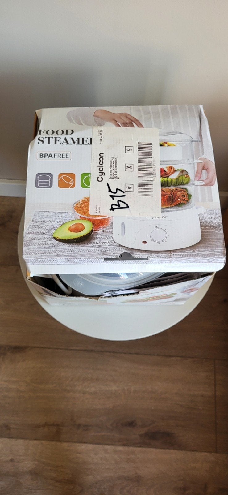 stoomapparaat, Ophalen, Nieuw