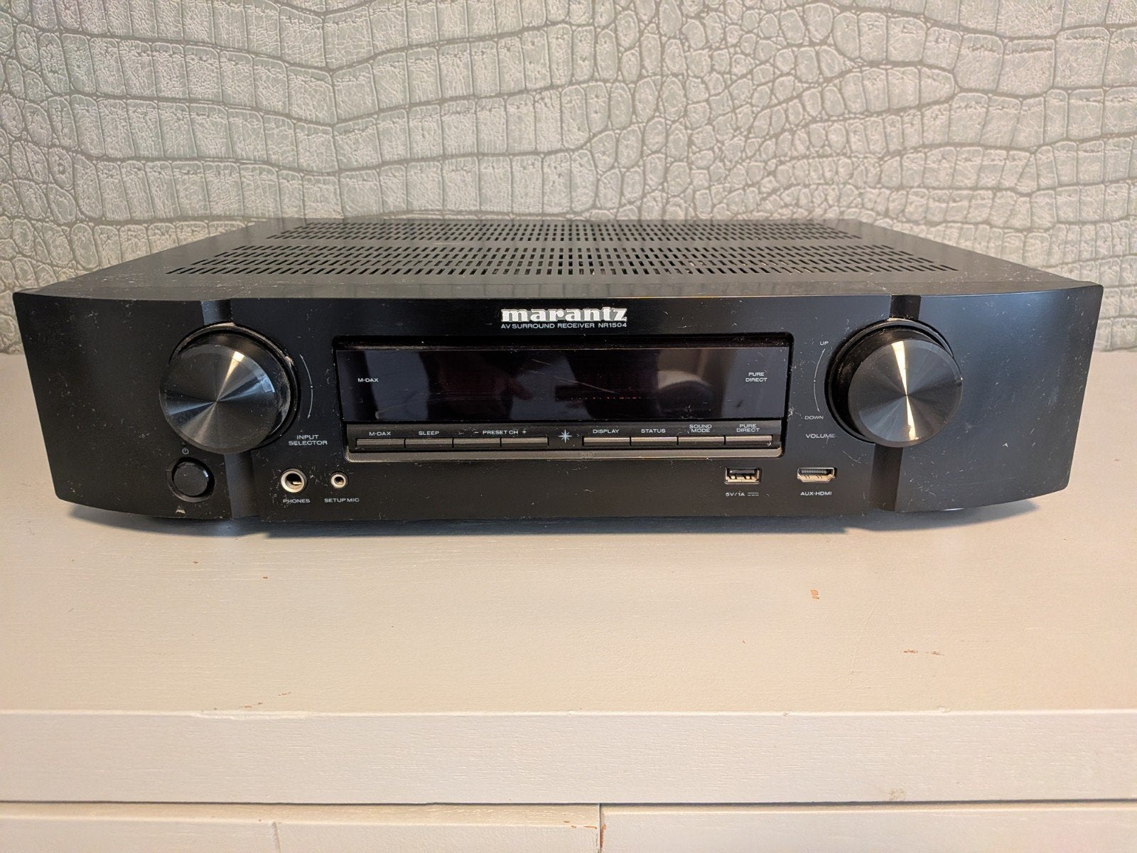 Marantz NR1504 AV Surround Receiver met afstandsbediening, Marantz, Ophalen of Verzenden, Zo goed als nieuw, 60 tot 120 watt