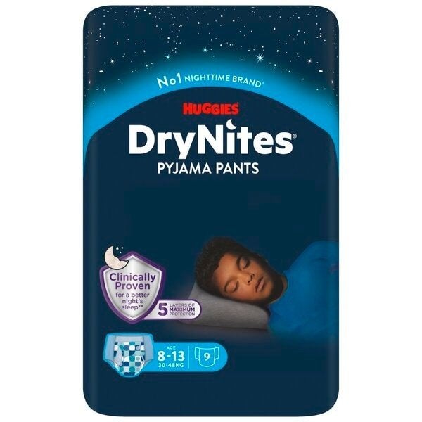 Huggies DryNites Pyjama Pants 8-13 jaar (30-48kg,), Ophalen of Verzenden, Nieuw