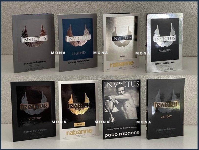 Invictus set 8 parfum samples proefjes testers monsters, Verzenden, Nieuw