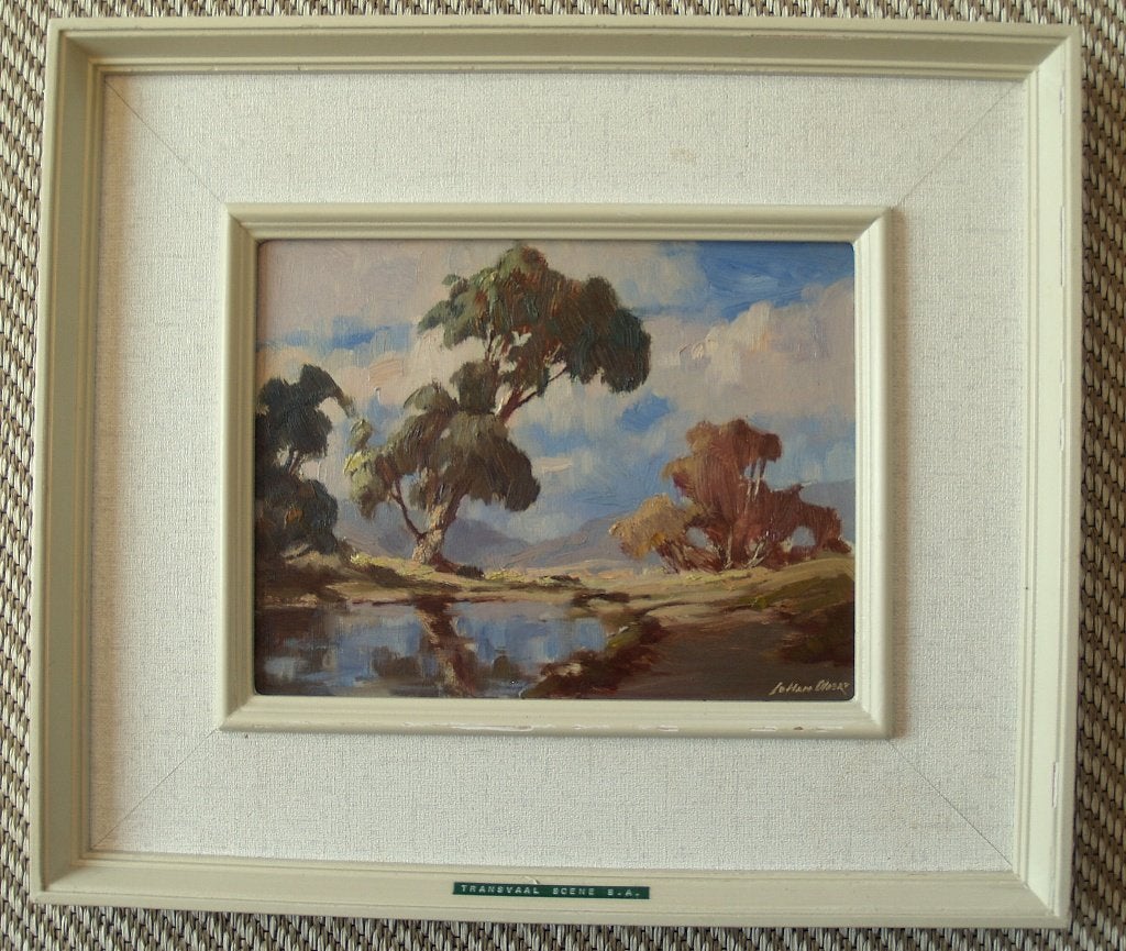 Olieverfschilderij Johan Oldert, Ophalen, Overige ondergronden, Landschap, Olieverf