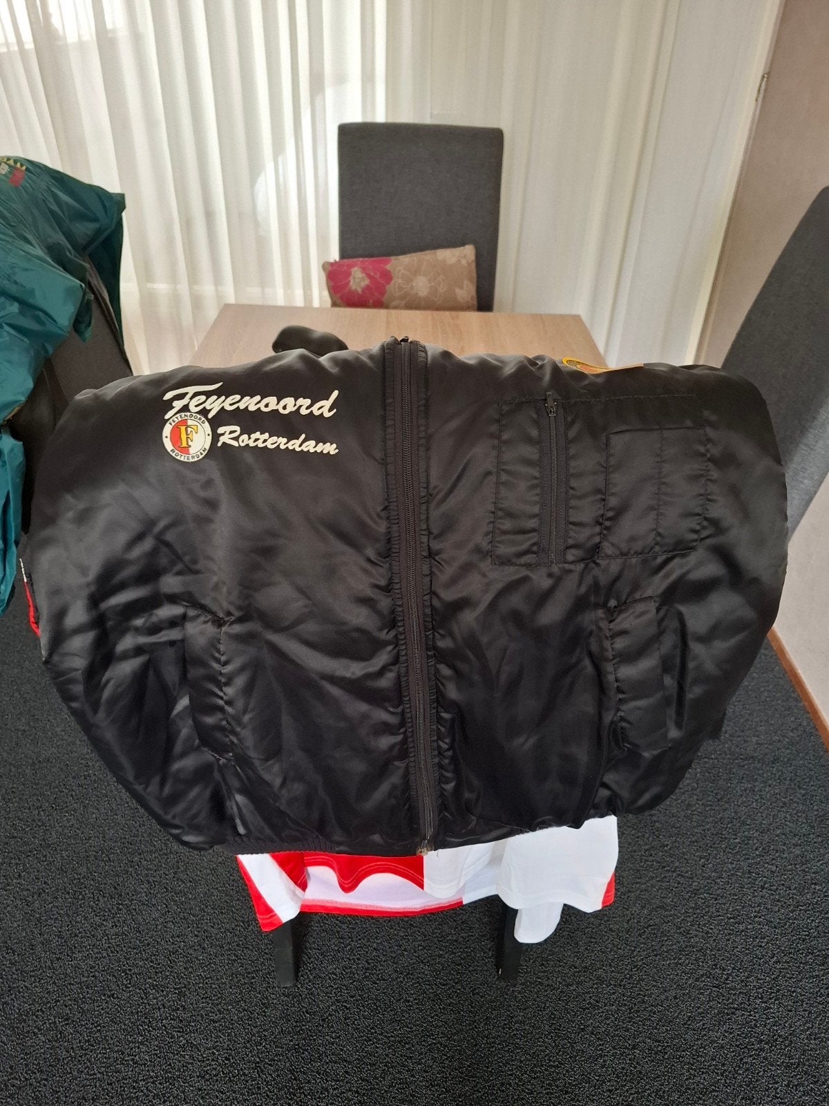Feyenoord bodywarmer, Ophalen of Verzenden, Gedragen, Maat 56/58 (XL), Zwart