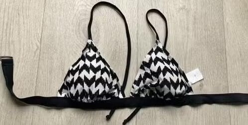 Zwart/Wit Bikini maat 42 nieuw, Zwart, Nieuw, Ophalen of Verzenden, Queentex