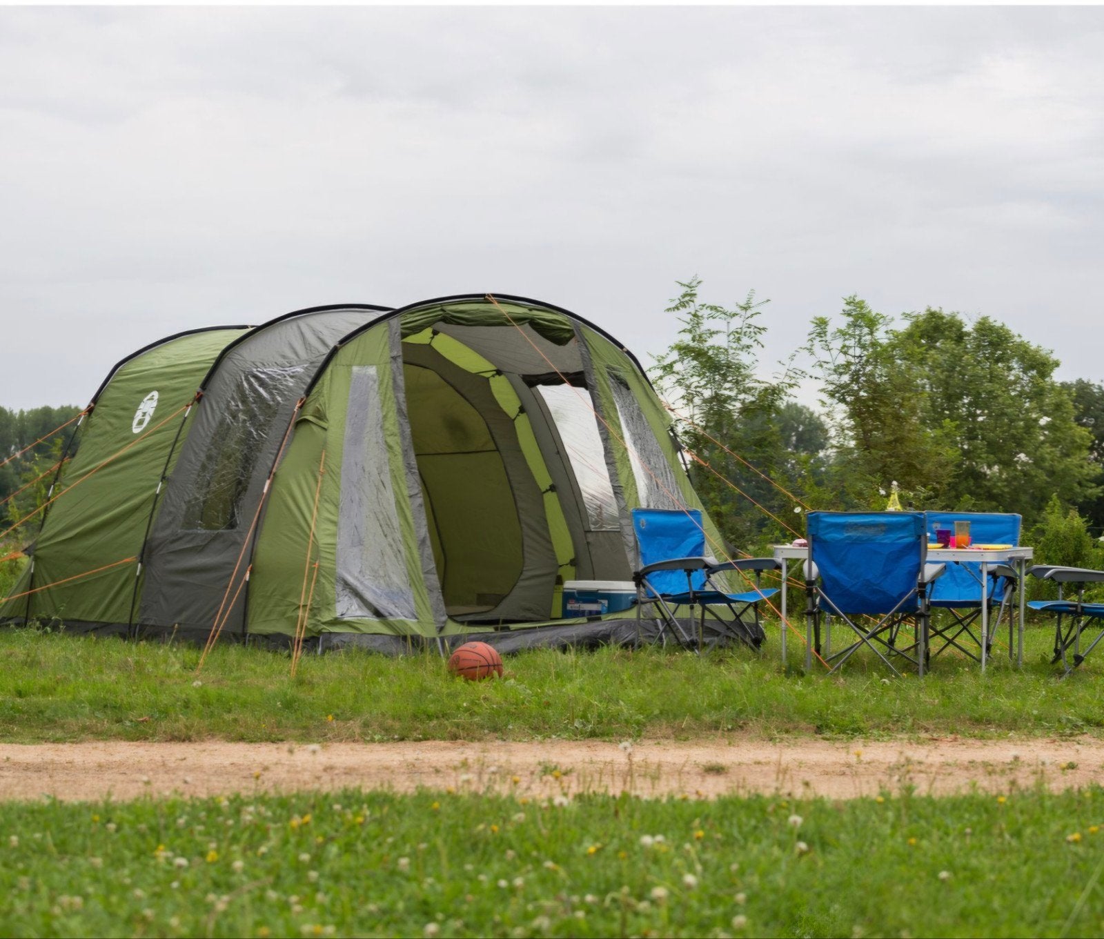 Coleman Cook 4 tent met luifel (4 personen), Caravans en Kamperen, Tenten, Ophalen of Verzenden, Gebruikt, Tot en met 4