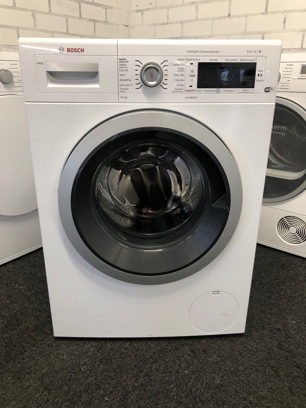€349 i-Dos wasmachine Bosch Serie8 A+++ 9kg MET GARANTIE, Ophalen, 1200 tot 1600 toeren, 8 tot 10 kg, Energieklasse A of zuiniger