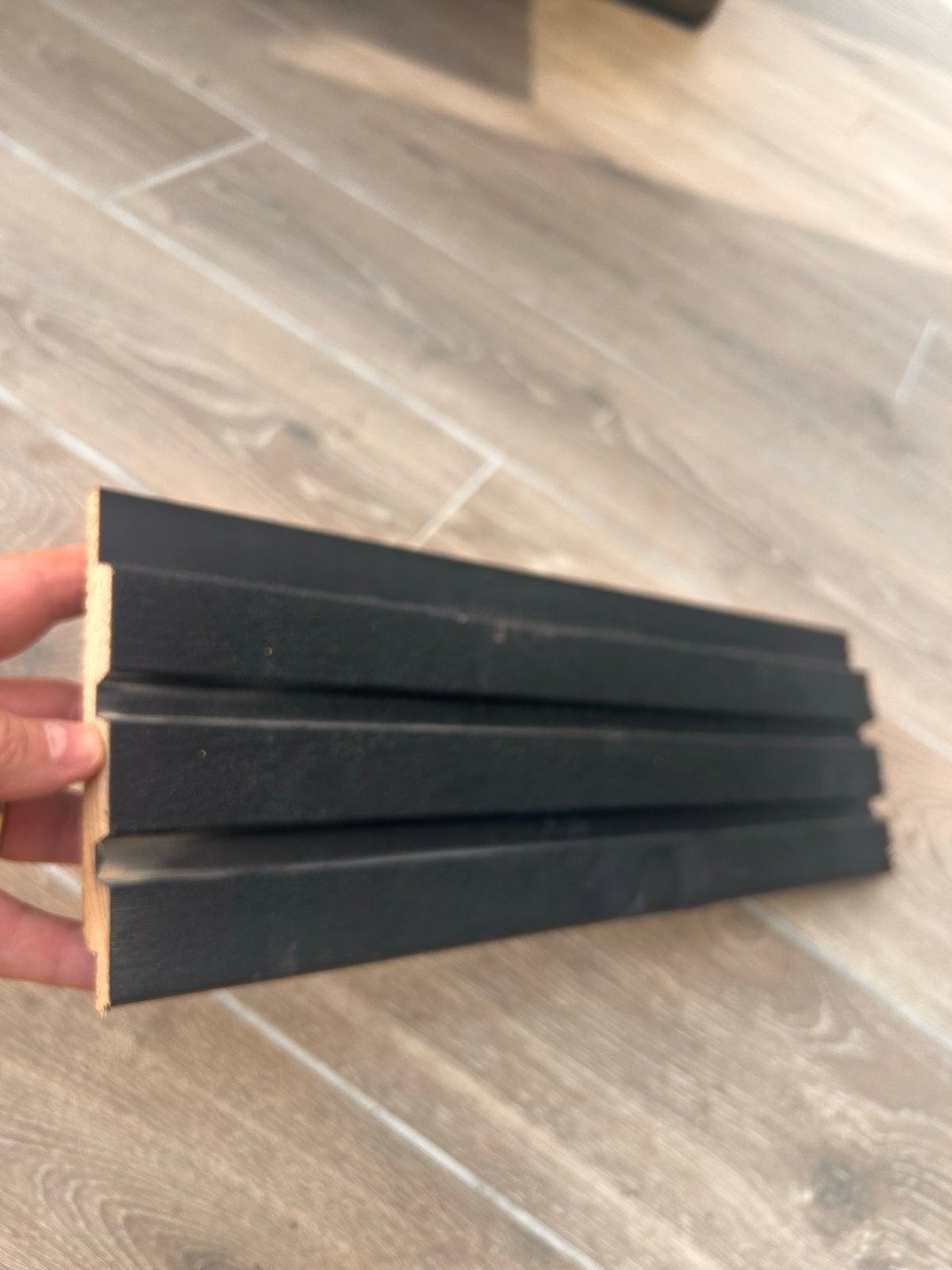 3 planken triple Rhombus zwart 5m, Doe-het-zelf en Verbouw, Hout en Planken, Ophalen, 25 tot 50 mm, Nieuw, Plank