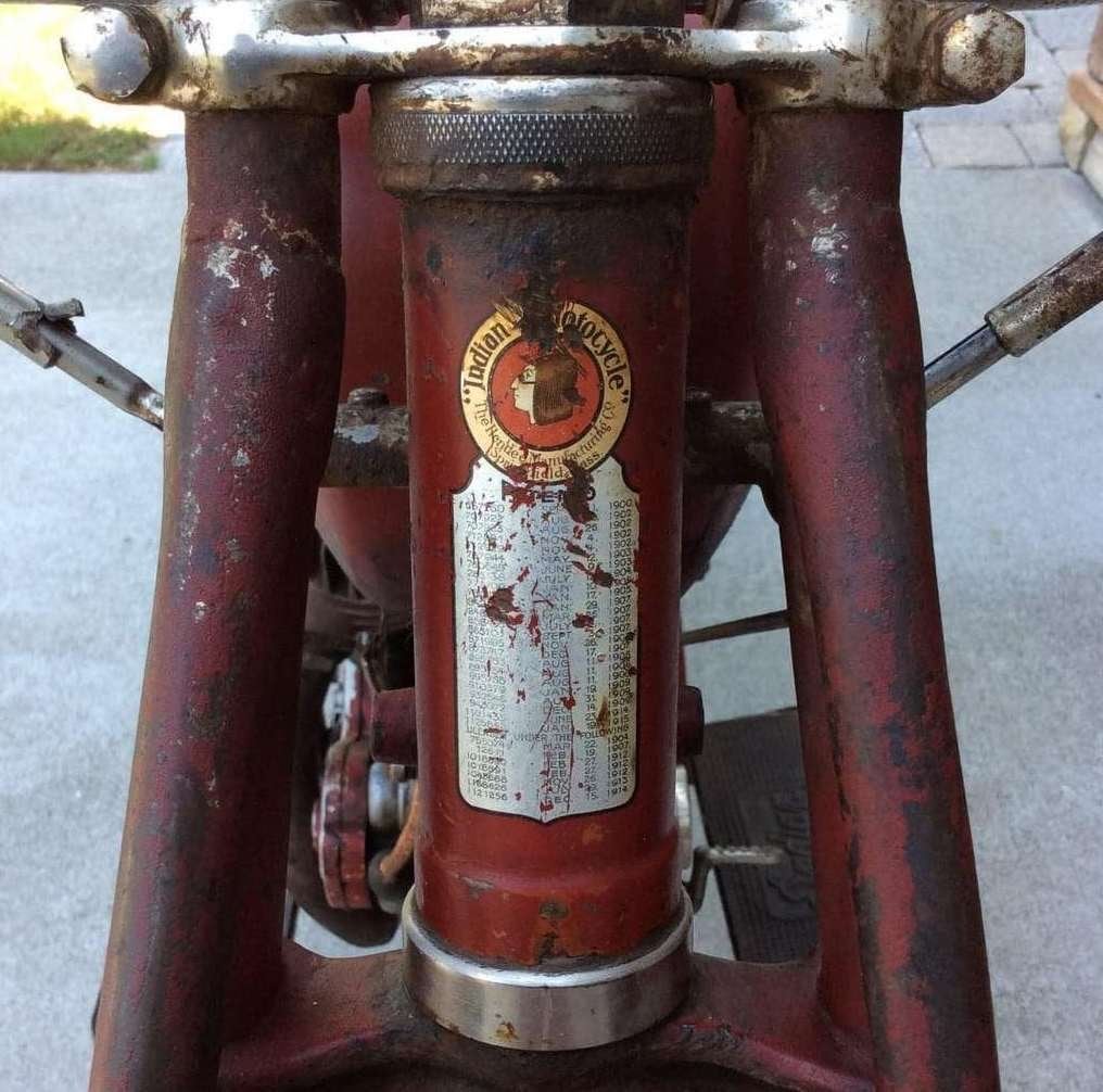 Patent decal voor Indian Powerplus, Motoren, Ophalen of Verzenden, Nieuw