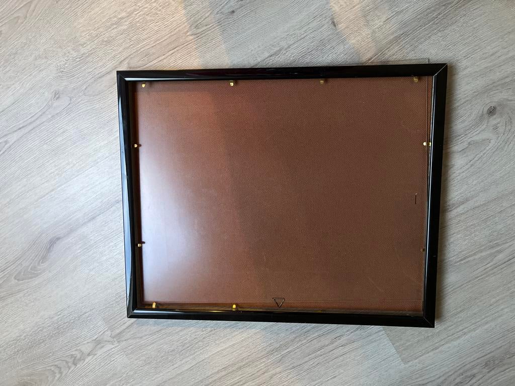 GRATIS Zwarte fotolijst met glasplaat 53x43 cm, Ophalen, Gebruikt, 50 tot 75 cm, Minder dan 50 cm