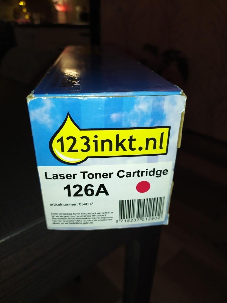 123inkt huismerk vervangt HP 126A (CE313A) toner magenta, Ophalen of Verzenden, Nieuw, Toner, Hp