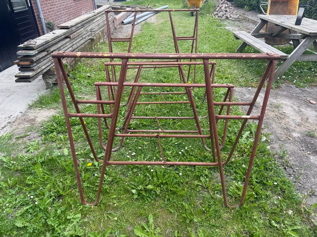 Steigerbokken / Schragen (4 stuks), Ophalen of Verzenden, Zo goed als nieuw, Overige typen, Minder dan 2 meter