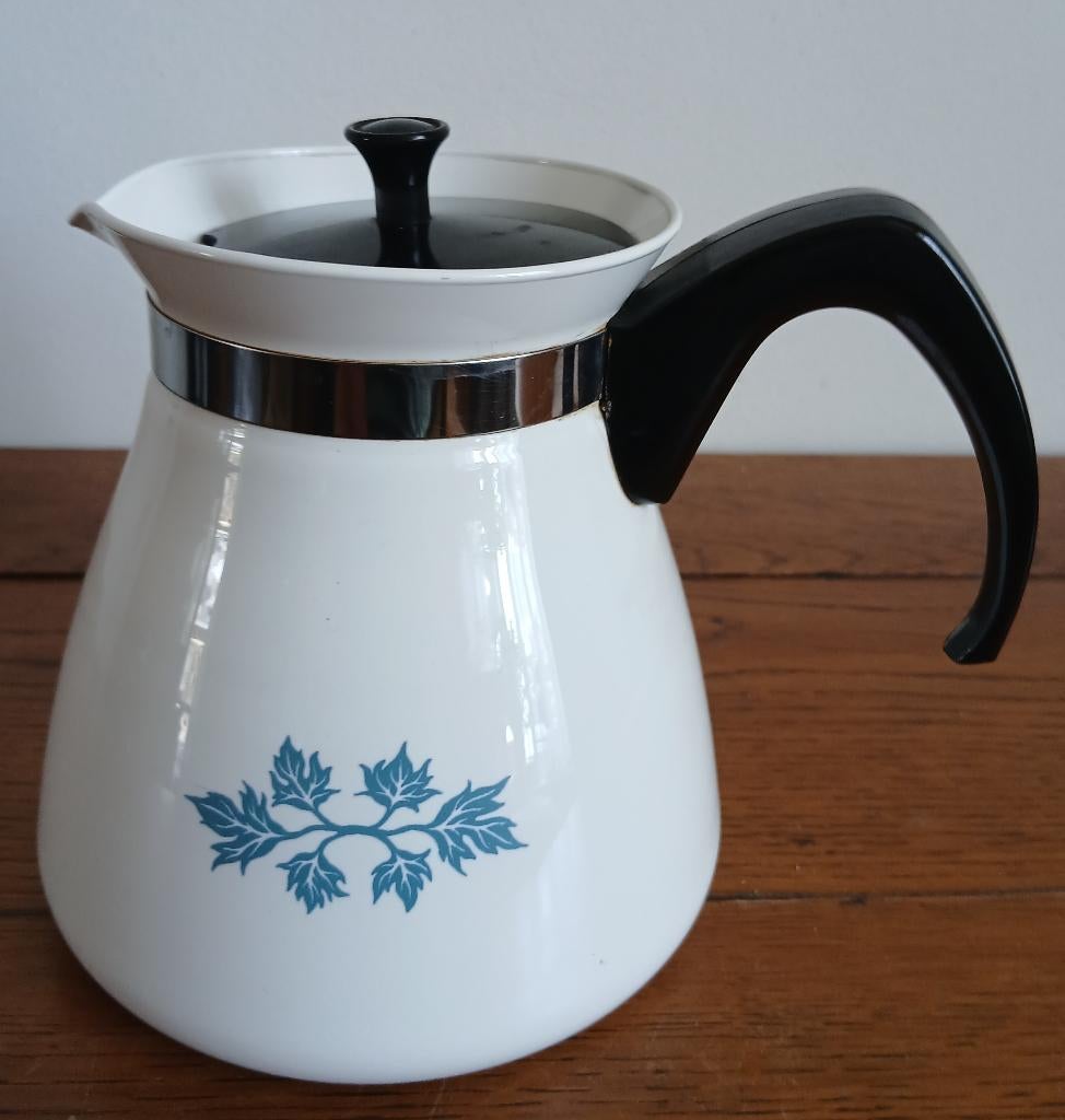 Vintage Pyroflam koffiepot of theepot, Jaren 60/70, Gebruikt, Overige typen, Ophalen of Verzenden, Glas